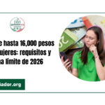 Apoyo de hasta 16 mil pesos para mujeres: quiénes pueden solicitarlo, requisitos y fecha límite de 2026