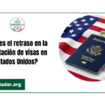 ¿Qué es el retraso en la tramitación de visas en Estados Unidos?